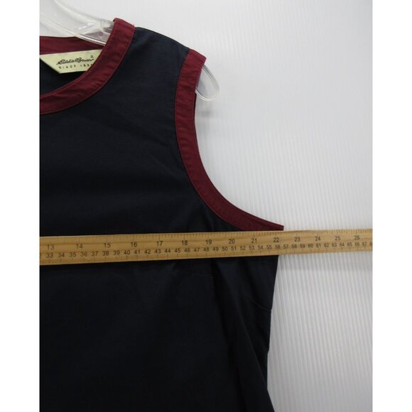 VINTAGE Eddie Bauer Dress XL Shift Tank Cottagecore Classic Zip Up - Picture 4 of 9